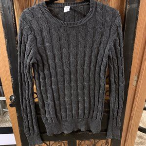 Gap Gray cable knit sweater